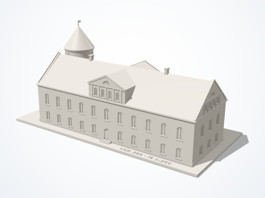 3D spausdintas stalo maketas iš dervos, LOD 300