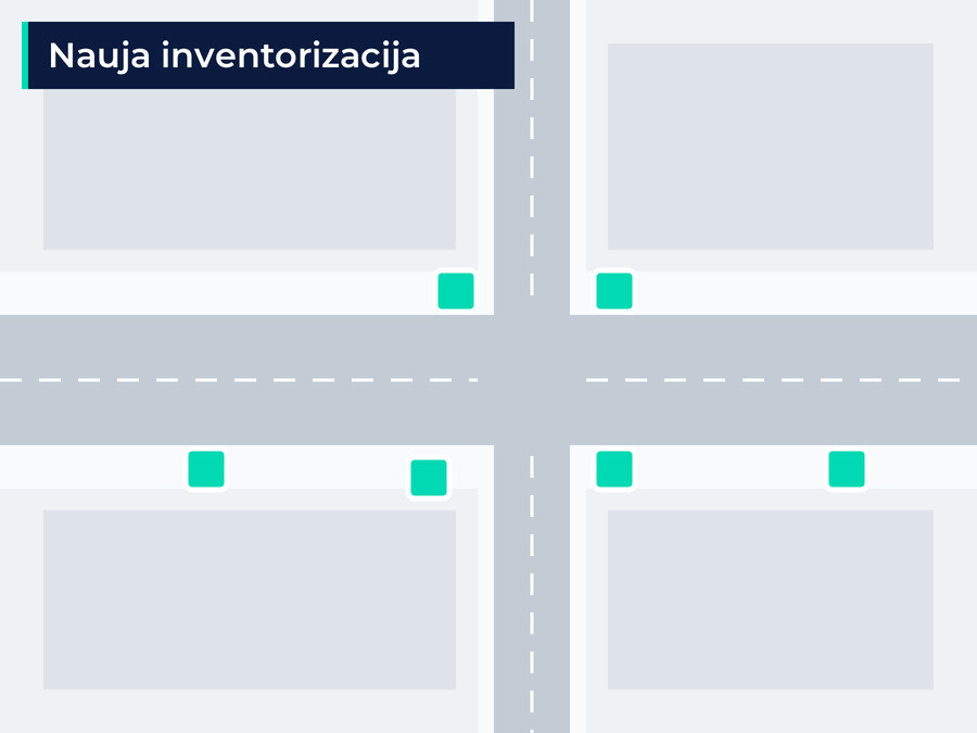 Vizualizacija: nauja kelio ženklų inventorizacija